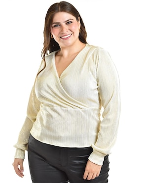 Blusa Roman Fashion manga larga para mujer