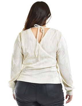 Blusa Roman Fashion manga larga para mujer