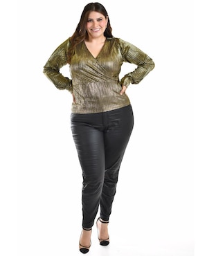 Blusa Roman Fashion manga larga para mujer