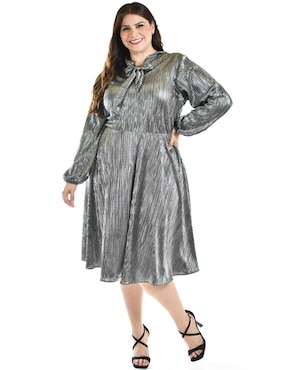 Vestido a la rodilla de fiesta Roman Fashion