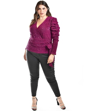 Blusa Roman Fashion manga larga para mujer