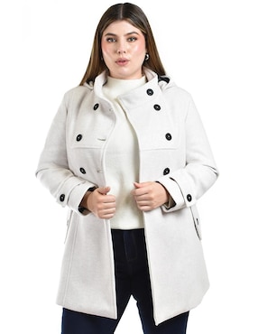 Abrigo Roman Fashion abierto para mujer