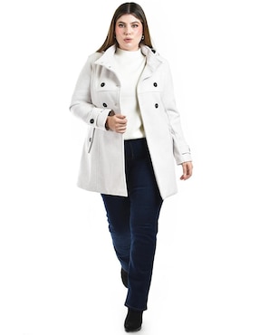 Abrigo Roman Fashion abierto para mujer