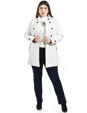 Abrigo Roman Fashion abierto para mujer