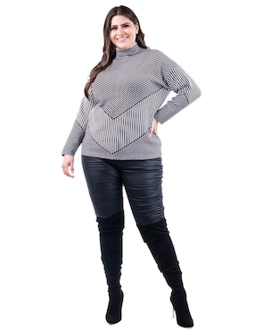 Suéter Roman Fashion cuello alto para mujer