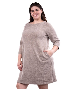 Vestido arriba de la rodilla casual Roman Fashion para mujer