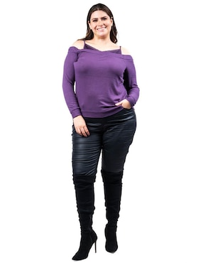 Blusa Roman Fashion manga larga para mujer