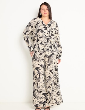 Pantalón relaxed The Pattern amplio para mujer