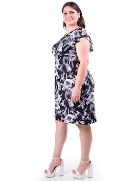 Vestido arriba rodilla casual Roman Fashion para mujer