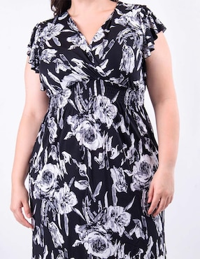 Vestido arriba rodilla casual Roman Fashion para mujer