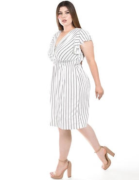 Vestido a la rodilla casual Roman Fashion para mujer