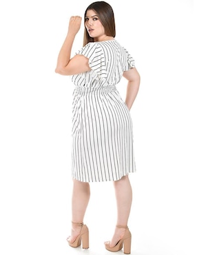 Vestido a la rodilla casual Roman Fashion para mujer