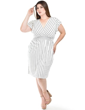Vestido a la rodilla casual Roman Fashion para mujer