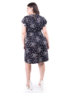 Vestido arriba rodilla casual Roman Fashion para mujer