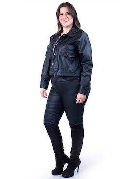 Chamarra casual Roman Fashion impermeable para mujer