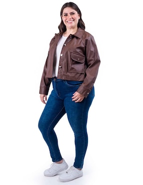 Chamarra casual Roman Fashion impermeable para mujer
