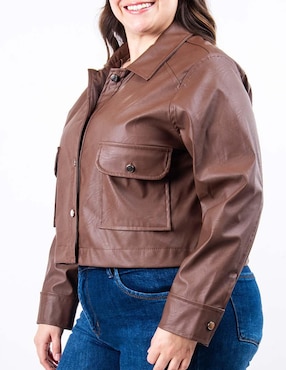 Chamarra casual Roman Fashion impermeable para mujer