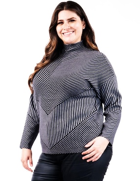 Suéter Roman Fashion cuello alto para mujer
