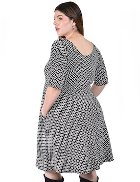 Vestido a la rodilla casual Roman Fashion para mujer