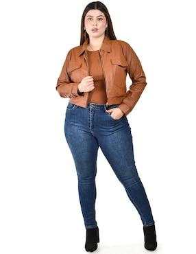 Chamarra Roman Fashion impermeable para mujer