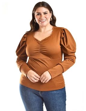 Blusa Roman Fashion manga larga para mujer