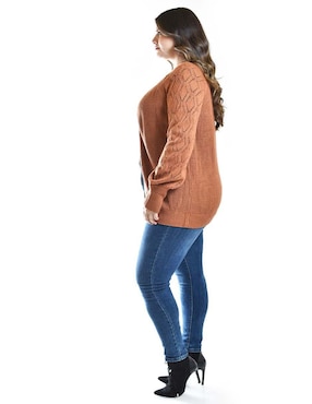 Suéter Roman Fashion cuello abierto para mujer