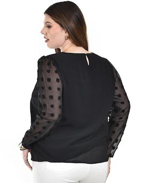 Blusa Roman Fashion manga larga para mujer