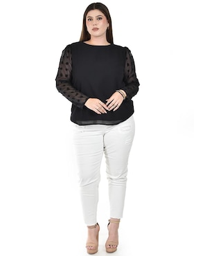 Blusa Roman Fashion manga larga para mujer