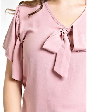 Blusa Roman Fashion manga corta para mujer