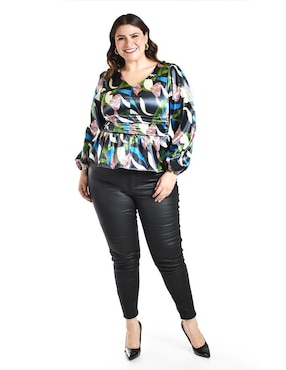 Blusa Roman Fashion manga larga para mujer
