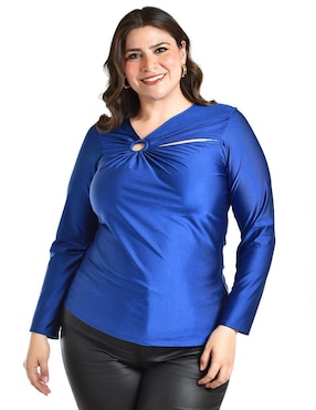Blusa Roman Fashion manga larga para mujer