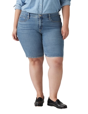 Bermuda Levi's De Algodón Para Mujer