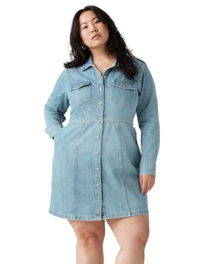 Vestido arriba de la rodilla casual Levi's para mujer