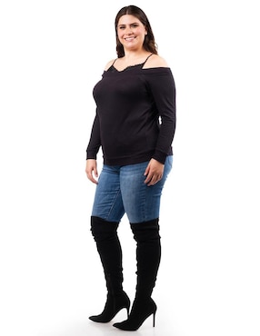 Blusa Roman Fashion manga larga para mujer