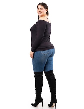 Blusa Roman Fashion manga larga para mujer