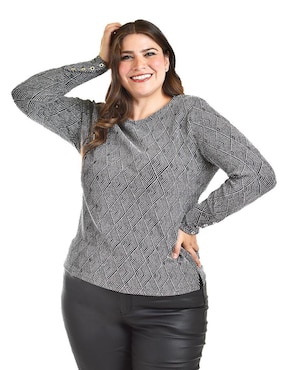 Blusa Roman Fashion manga larga para mujer