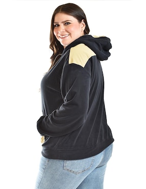 Sudadera con capucha y bolsa Roman Fashion para mujer