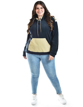 Sudadera con capucha y bolsa Roman Fashion para mujer