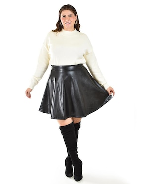Falda corta Roman Fashion a la cintura