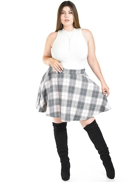 Falda corta Roman Fashion a la cintura