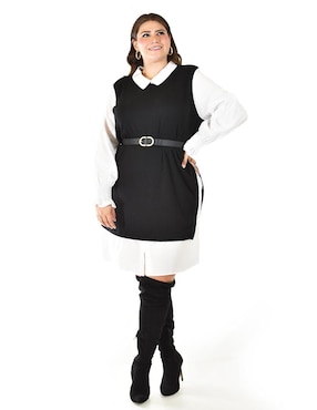 Vestido a la rodilla casual Roman Fashion para mujer