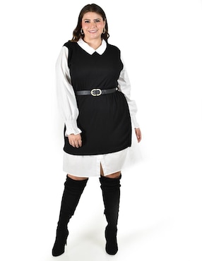 Vestido a la rodilla casual Roman Fashion para mujer