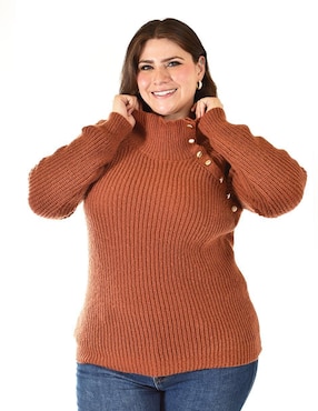 Suéter Roman Fashion cuello alto para mujer