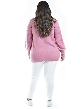 Suéter Roman Fashion cuello abierto para mujer