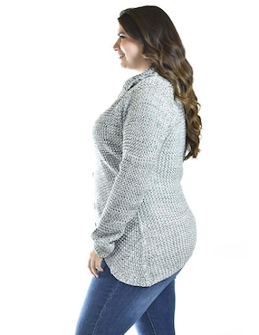 Suéter Roman Fashion cuello redondo para mujer