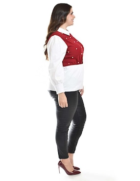 Blusa Roman Fashion manga larga para mujer