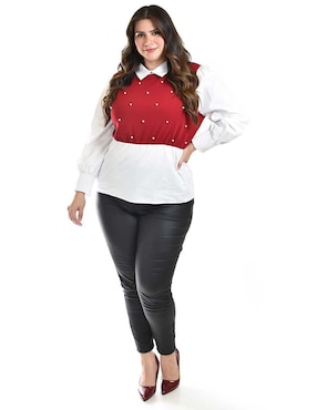 Blusa Roman Fashion manga larga para mujer