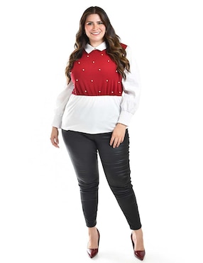 Blusa Roman Fashion manga larga para mujer
