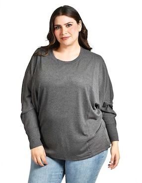 Blusa Roman Fashion Manga Larga Para Mujer