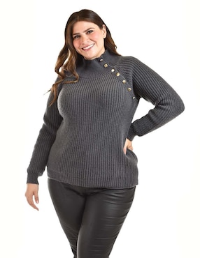 Suéter Roman Fashion cuello alto para mujer